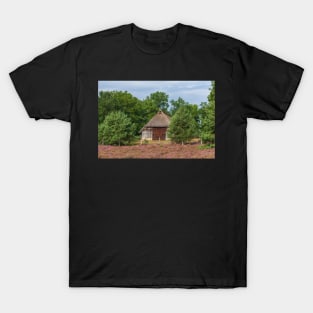 Farmhouse, heathland, heather blossom, Niederhaverbeck T-Shirt